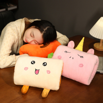 Cartoon warm hand pillow can intervene in the office nap small pillow student dormitory warm hand cover winter girl lunch break