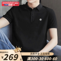 Add Berlan official flagship mens turtlenecks short sleeves 2022 new black POLO jersey sportswear casual T-shirts