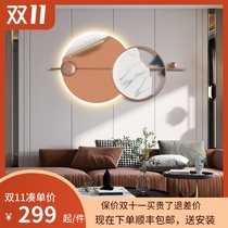 Jane Mei creative wrought iron wall decoration pendant designer modern simple living room with lamp wall light luxury wall decoration