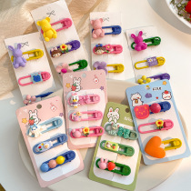 Girls bangs broken hair tidy hairpin childrens forehead clip baby cartoon hairpin little girls back head headdress