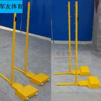 Badminton rack factory direct sales:gymnasium school fitness equipment mobile cast iron base badminton column