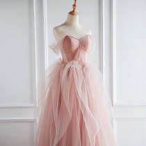Dress 2021 New toast womens niche engagement temperament banquet summer host senior wedding dress dress