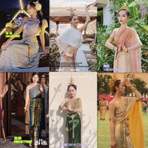 Rental Dai female Thai traditional clothes Female Thai Queen Southeast Asian ethnic clothing Songkran Costume rental