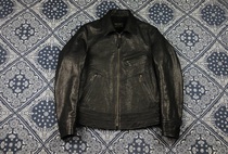 GUOFO 2109 autumn and winter new imported vegetable-tanned cowhide Mulholland Road biker jacket leather