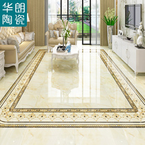 Parquet tile 800x800 waterjet European living room dining room aisle porch ceramic tile living room floor tiles parquet