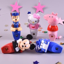 Piggy Page whistle childrens toys kindergarten pendant can blow the horn cartoon Wang Wang team blowing toys