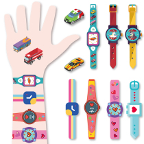 Children tattoo stickers safe and harmless Princess boys and girls waterproof baby cartoon car Watch watermark stickers