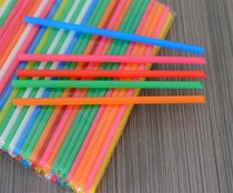 1000 disposable color thin straw Beverage juice milk tea Plastic long straw No independent packaging