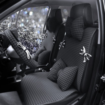Spring and summer car cushion cloth Seasons Universal Car Seat Cushion Brief Cute Full Siege Goddess Saddle Chair Sleeve