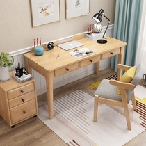 Solid wood desk simple Modern Home Office study bedroom writing computer desktop table simple small apartment table
