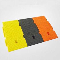 Road roadside electric motorcycle up steps slope mat climbing on the road teeth