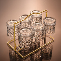 High-value whisky glass Creative glass Beer glass Household cup set European net red bar Foreign wine glass