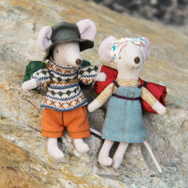 Nordic Cotton Hemp Cloth Art Travel Outdoor Series Little Mouse Doll Childrens Home Toy Paparazzi Gifts