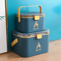 Household medicine box medical emergency medical care medicine storage box small large capacity Family empty box extra large