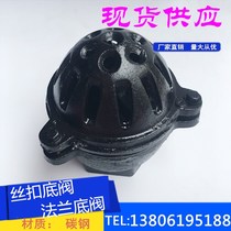 H42X-2 5 Cast Iron Carbon Steel Flange Bottom Valve Silk Flip Bottom Valve Iron Foil Pumping Head 50100