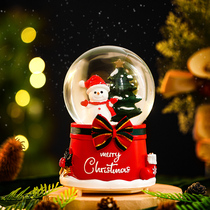 Christmas crystal ball music box birthday gift children creative music box to send girls snow glowing gifts