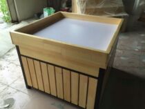 Supermarket pine mobile wooden shelves Bulk cabinet Bulk cabinet Food cabinet Candy cabinet Candied fruit cabinet Jelly cabinet