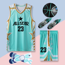 All-star jersey basketball mens fashion basketball suit Summer womens basketball team uniform custom vest ball suit mens set