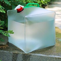 Outdoor drinking water 20L folding water bag outdoor portable transparent bucket water bag holding water bag equipment