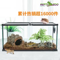 Reptile breeding box Reptizoo hermit crab hedgehog tortoise lizard frog gougong glass villa landscape micro-View