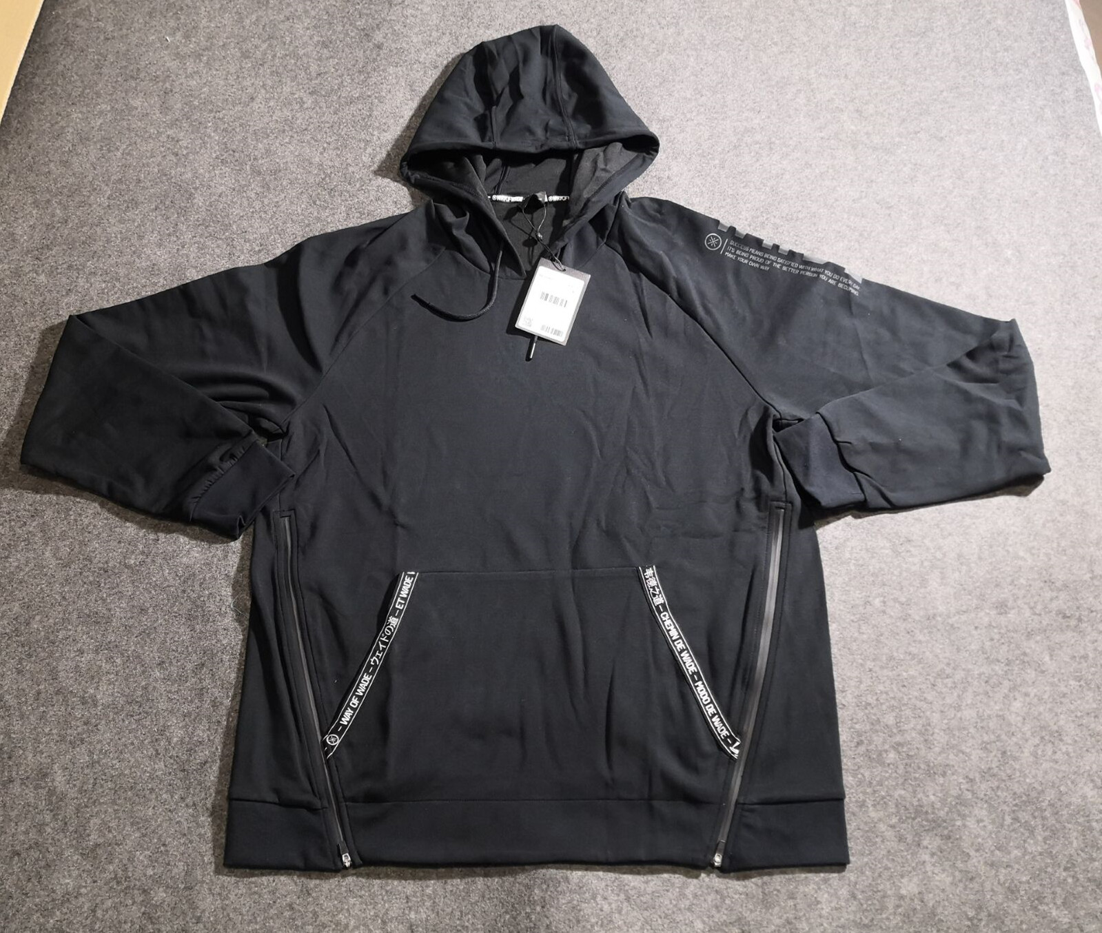 Li Ning CBA sponsored the player version of the same big-code Wade Way with a cap jacket plus fattening plus 5xl6x zipper l