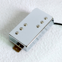 East Lilly Guitar Double Coil Pickle LP Aluminum Nickel Cobalt 5 Retro Classic Silver Brass brass cover Cut Sheet