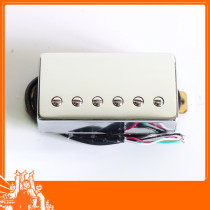 Dongli replacement LP electric guitar pickup ceramic magnet medium frequency full brass cover double coil silver set