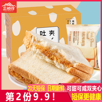 Sanshun Pork Fat Bread Fresh Toast Nutritious Breakfast Pastry Healthy Snacks Snacks Food Whole Box