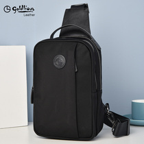 Ginley to mens chest bag Canvas Backpack Slanted Satchel Bag Single Shoulder Bag Mens Bag 2021 New Bags Summer Leisure