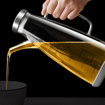 Glass oil jug kitchen Home without hanging oil seasonings Soy Sauce Small Vinegar Bottle Oil Spill stainless steel big oil tank