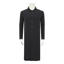 Special 599-D YD autumn black long sleeve shirt mens personality design side zipper design Korean