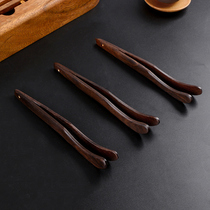 Black sandalwood tea clip clip tea tweezers drink tea clip Cup clip wooden tea pinch take tea clip