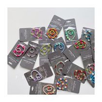 Flower shop Korean childrens jewelry pretty girls color beaded small flower bracelet ring accessories