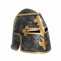 Ancient Roman helmet medieval helmet wooden barrel helmet COS headdress plus corner plastic helmet game prop cap