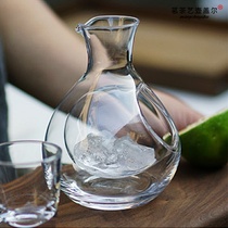 Ice wine decanter household wine bottle wine dispenser crystal glass wine bottle Japanese cooking pot hamster igloo