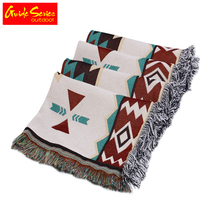 Bulin Mountain Wild Outdoor Ethnic Color Lingge retro sofa carpet Nordic fan cotton sofa blanket tent blanket