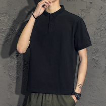 Short sleeve T-shirt mens trend summer 2021 new trendy brand mens lapel polo shirt half sleeve summer clothes
