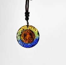 Glazed Yellow Chaetian God White Degree Mother Four Arms Guanyin Vinshu Bodhisattva Pharmacist Buddha Pendant Pendant Necklace Pendant
