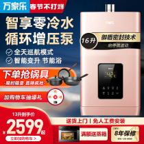 Wan Jiale HI7 Zero Cold Water Gas Water Heater Household Constant Temperature 16L Strong Exhaust Household Water Heater Gas