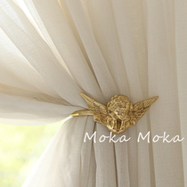 Moka Moka brass little angel curtain hook window wall art decoration