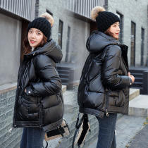 Down cotton clothes womens 2021 new womens short cotton clothes womens Korean warm coat large size loose cotton padded jacket tide