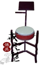 Buddha dharma drum rack 12 inch size folding three-legged drum rack Puja Buddha solid wood drum rack C316-12