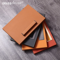 Wardrobe drawer pumping surface custom Italian high-end leather cloakroom household size custom leather pumping surface