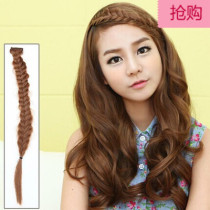 New wig Hand braided fishbone braided female twist long braided bangs braided twist pigtail simulation wig