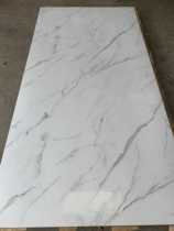 Stone fireproof board veneer New imitation marble elegant white jazz white fish belly white high-definition high-gloss refractory board