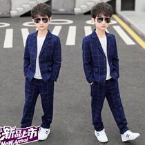 Boy Suit Child Host Dress Childrens Suit 9 Leisure 7 Korean 3 Spring 5-13 Years Two Piece 6 Set