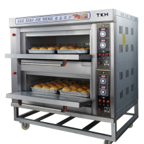 British TKH gas oven commercial two-layer two-plate two-layer four-plate gas stall biscuits pizza mooncake baking oven