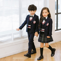 College Suit School Uniform Suit Spring and Autumn Suit English Style Kindergarten Suit Children's Autumn and Winter Primary and Secondary School Students Class Suit