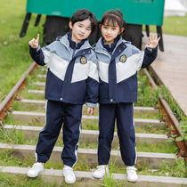 Kindergarten Garden Clothes Spring and Autumn Three Piece Set Primary School Uniform Summer Childrens Class Clothes British Academy Style