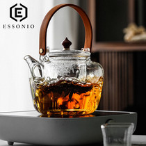 ESCONIO glass TEAPOT Tea maker Net celebrity thickened electric ceramic stove High temperature kettle beam steaming teapot 